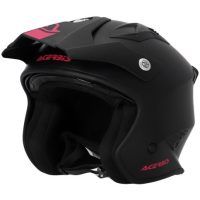 Casco acerbis jet aria negro rosa