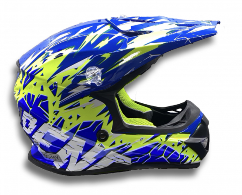 casco-cross-azul casco cross azul